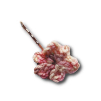 DAISY HAIR BOBBIES || Crochet flower on silver hair pin Pack of 1