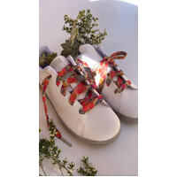 Shoelaces. Liberty print Betsy Berry Fluro Small