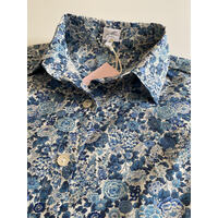 The Classic Shirt - Liberty Fabrics Augusta Linen Elysian Day Blue Medium