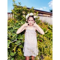 Ruffle Dress - Liberty print Emma & Georgina X Bespoke 6-7Y