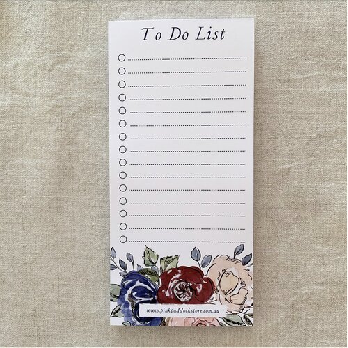 Rose 'To Do List' DL Notepad