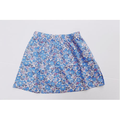 Girl's Maxi Skirt - Liberty print BETSY R (Crystal Blue)