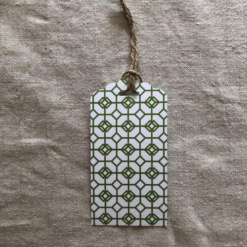 Green Mosaic Gift Tag
