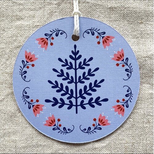 Round Tree Gift Tag
