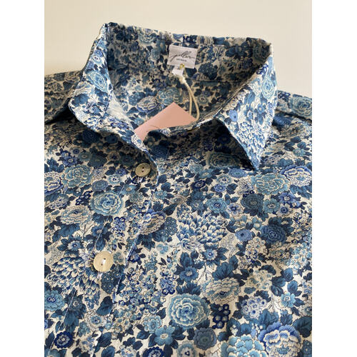 SALE The Classic Shirt - Liberty Fabrics Augusta Linen Elysian Day Blue