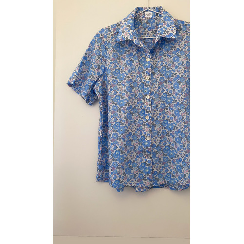 SALE The Classic Shirt - Women's Liberty Fabrics BETSY R (Crystal Blue)