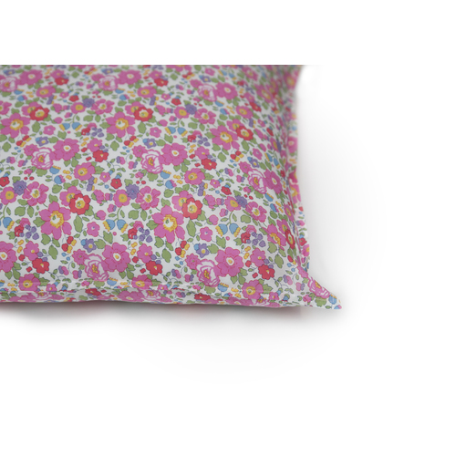 Luxe Pillowcase. Liberty print Betsy 19A (Pink/Purple) Standard Size