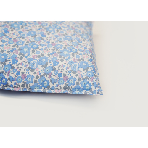 Luxe Pillowcase. Made with Liberty fabric Betsy R (Crystal Blue) Standard Size