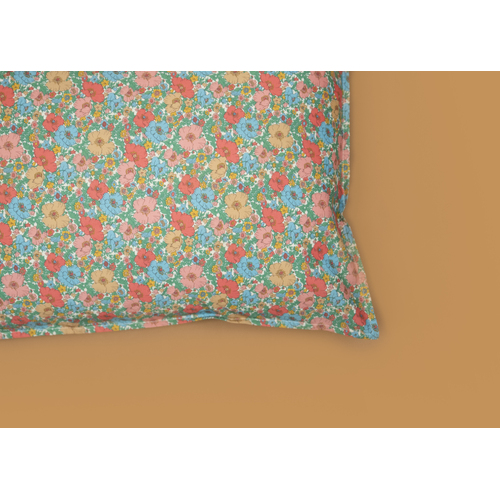 Luxe Pillowcase. Liberty print Meadow Song C Standard Size