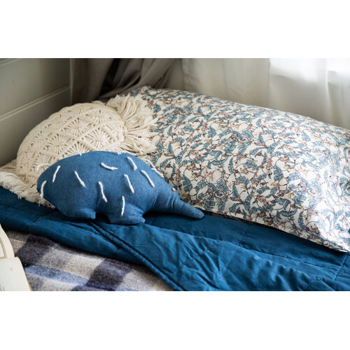 Luxe Pillowcase - Liberty print Treetop Monkey (blue) Standard Size  