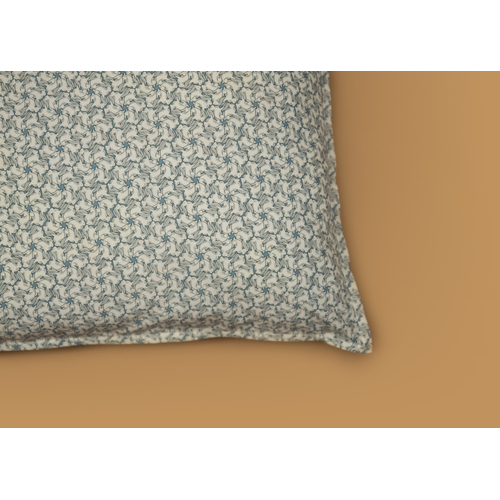 Luxe Pillowcase. Liberty print Tumbling Tails A (Blue) Standard Size